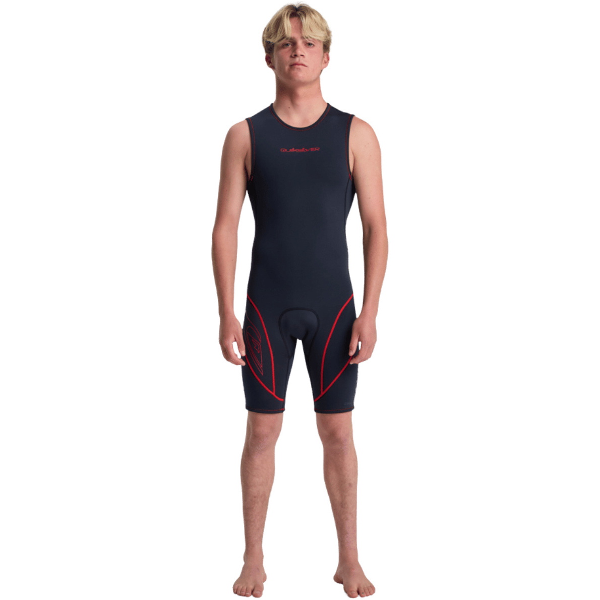 2026 Quiksilver Heren Mercury 2.5mm Short John Wetsuit 25AW261600 - Salsa